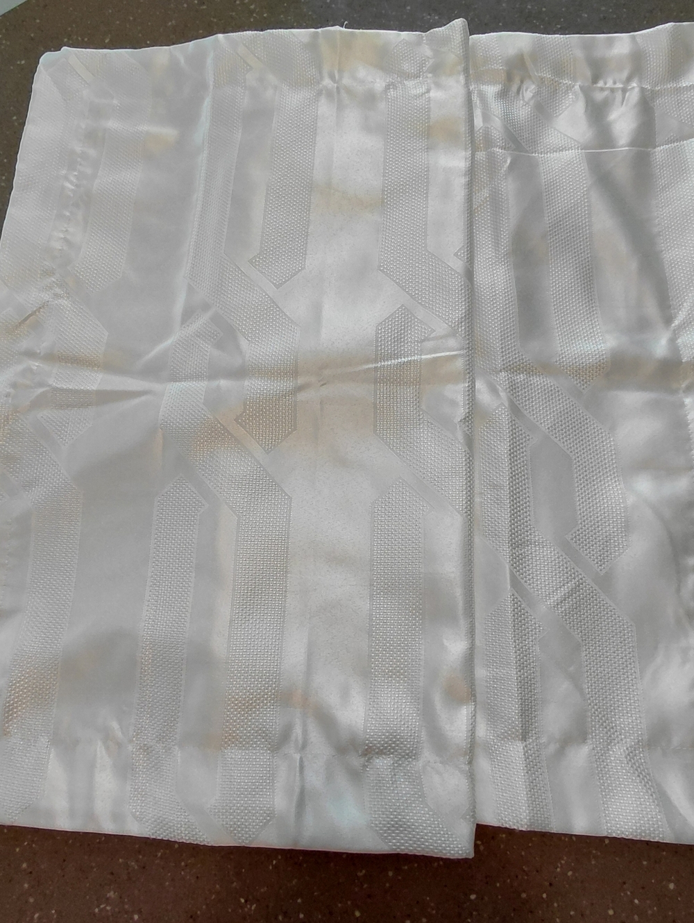 S.L. Home Fashions White Textured King Pillow Shams Covers.  30in X 23.5in.
